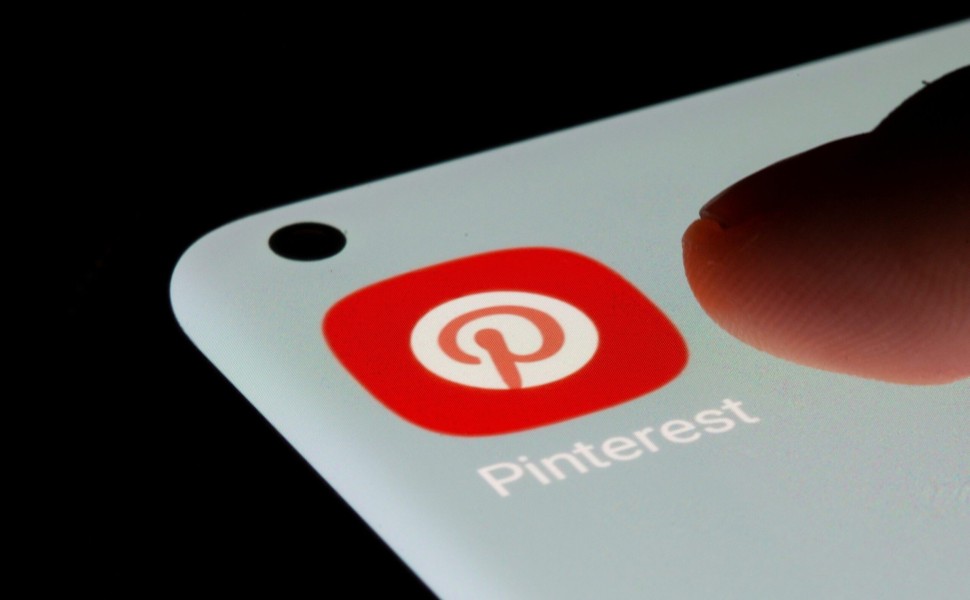 FILE PHOTO: Pinterest app is seen on a smartphone in this illustration taken, July 13, 2021. REUTERS/Dado Ruvic/Illustration