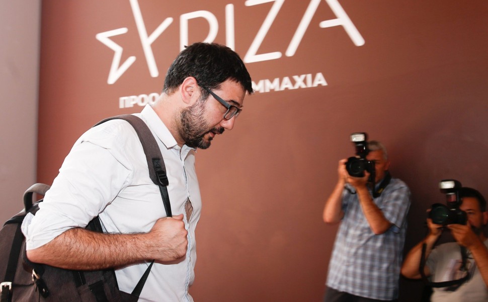 Το μέλος της Πολιτικής Γραμματείας του ΣΥΡΙΖΑ-Προοδευτική Συμμαχία, Νάσος Ηλιόπουλος, εισέρχεται για τη συνεδρίαση της Πολιτικής Γραμματείας του κόμματος, στην Αθήνα Δευτέρα 10 Ιουλίου 2023. Συνεδριάζει η Πολιτική Γραμματεία του ΣΥΡΙΖΑ/ΠΣ ενόψει των εργασ