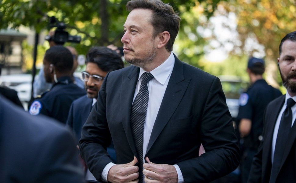 Elon Musk arrives for the the Senate bipartisan Artificial/Φωτογραία EPA
