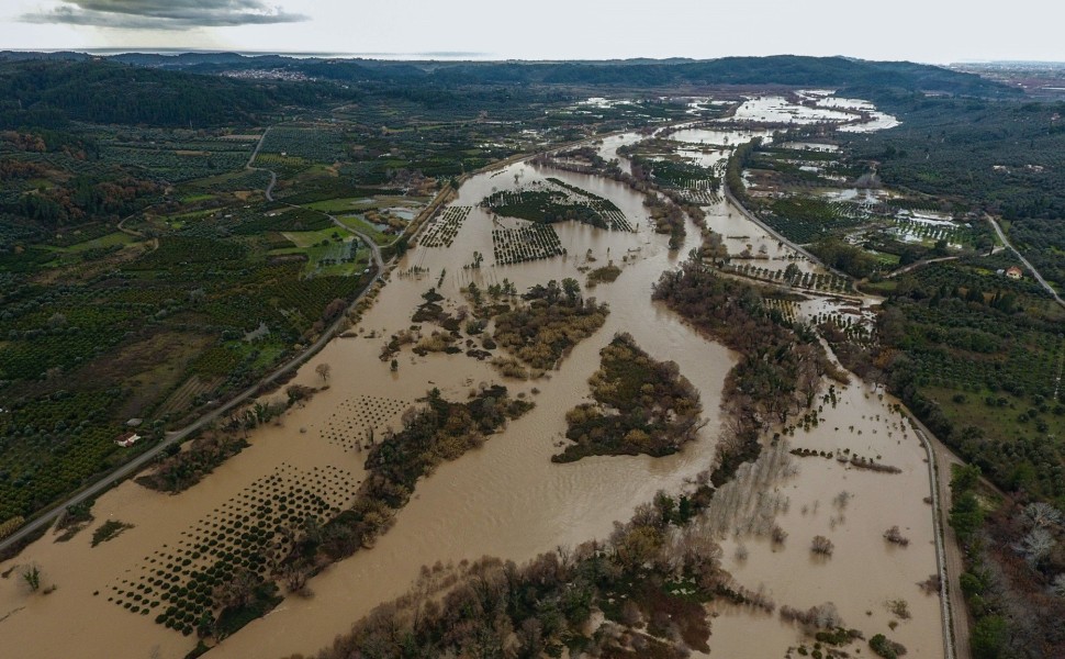 Πλημμύρες στον ποταμό Αλφειό στην Ηλεία, τον Οκτώβριο 2019/φωτό αρχείου eurokinissi
