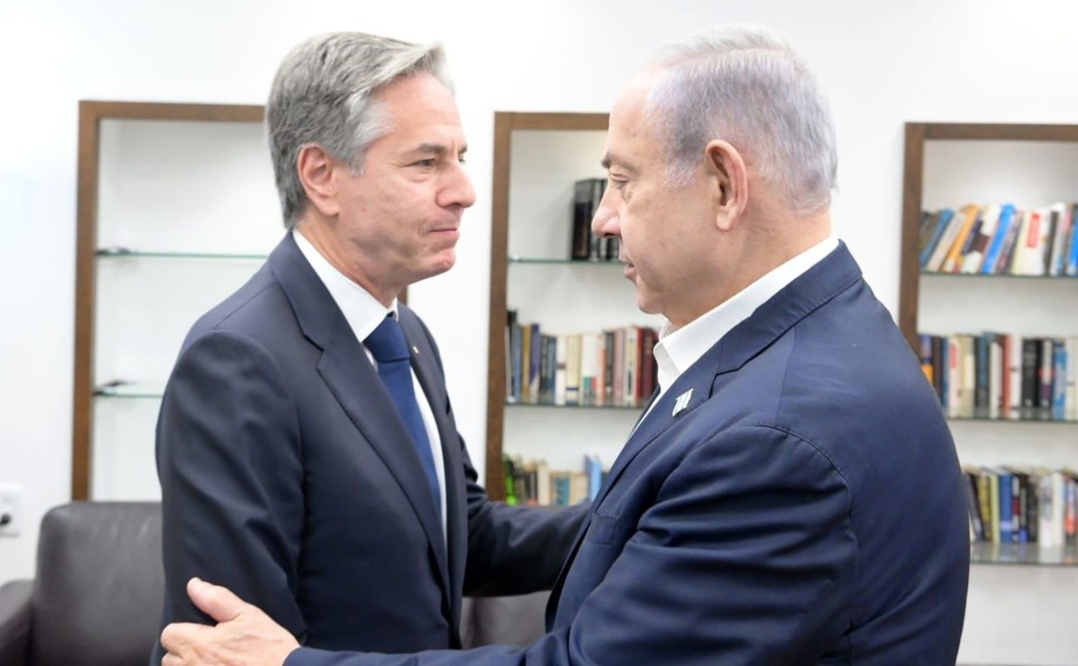 Συνάντηση Μπλίνκεν - Νετανιάχου στο Ισραήλ/φωτό γραφείο τύπου Ισραηλινού πρωθυπουργού