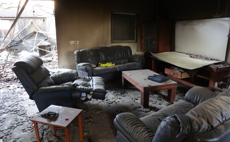 Διαλυμένο σπίτι στο κιμπούτς Μπεερί μετά την επίθεση της Χαμάς/φωτό EPA