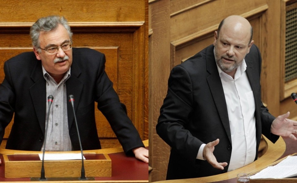 Κώστας Σπαρτινός (αριστέρα) και Ανδρέας Ριζούλης (δεξιά) / Φωτ.: Eurokinissi