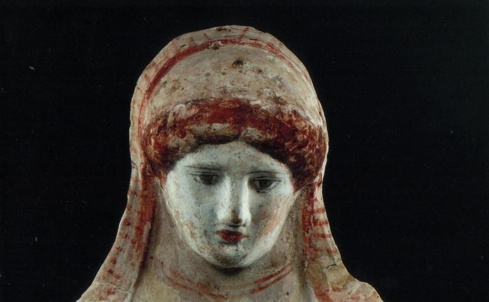 Γυναικεία προτομή στο αρχαιολογικό μουσείο της Αμφίπολης/υπουργείο Πολιτισμού