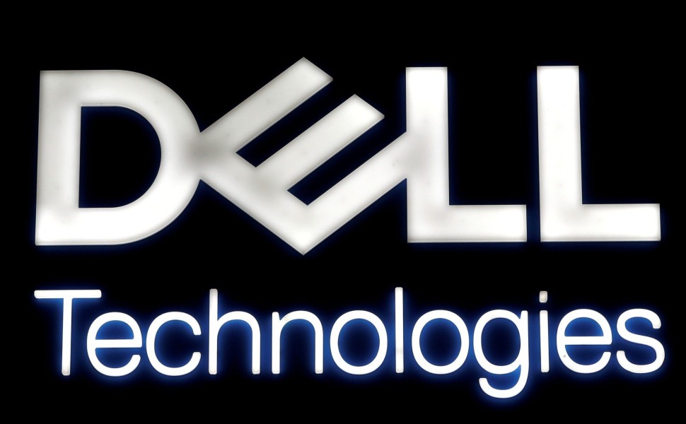 FILE PHOTO: A logo of Dell Technologies is seen at the Mobile World Congress in Barcelona, Spain February 28, 2018. REUTERS/Yves Herman/File Photo