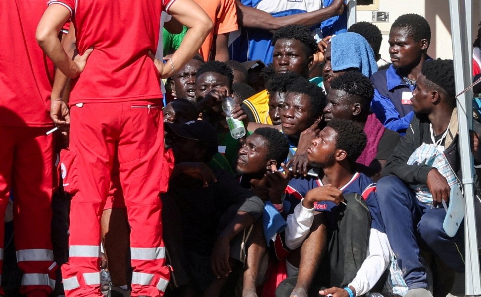 Μετανάστες στην Λαμπεντούζα / φωτ. αρχείου Reuters