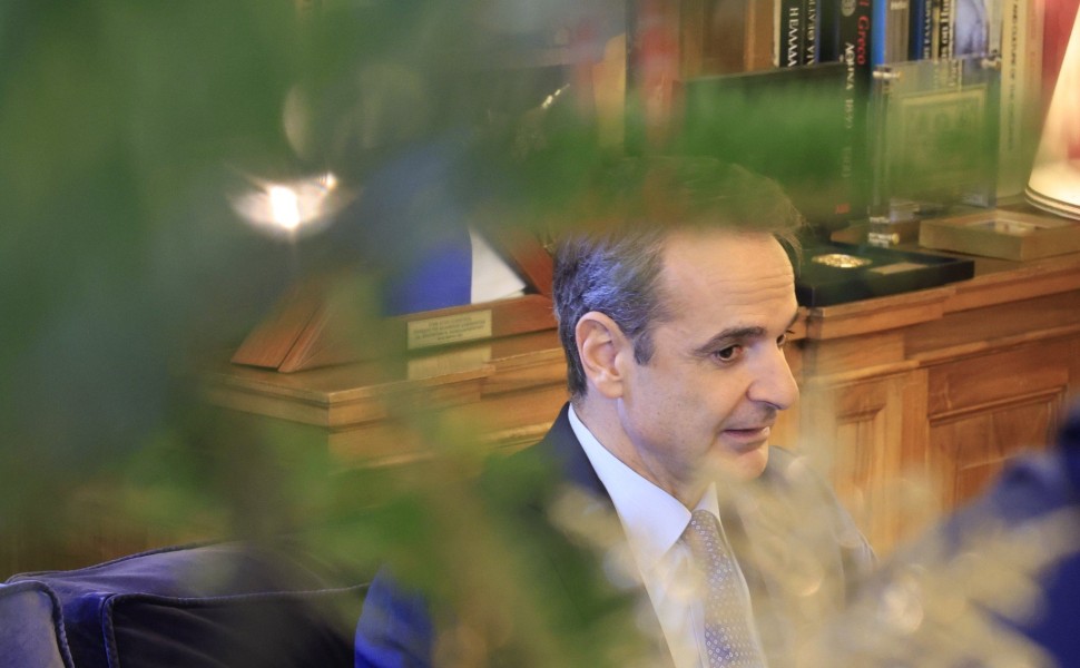 Ο Πρωθυπουργός Κυριάκος Μητσοτάκης στο προεδρικό / Eurokinissi