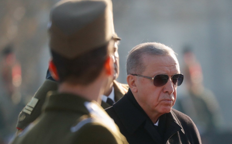 Ο πρόεδρος της Τουρκίας Ρετζέπ Ταγίπ Ερντογάν στη Βουδαπέστη / Αρχείο Reuters