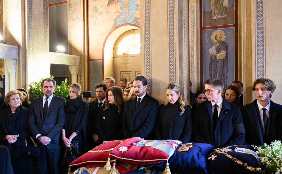 Η κηδεία του τέως βασιλιά Κωνσταντίνου στο Τατόι/φωτό αρχείου eurokinissi