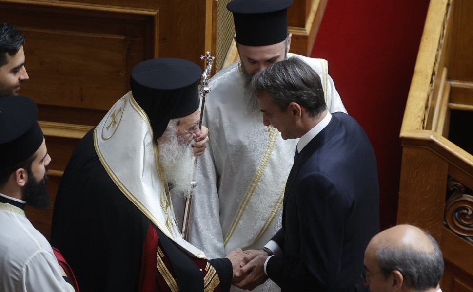Συνάντηση με τον Αρχιεπίσκοπο σχεδιάζει ο Κυριάκος Μητσοτάκης για τα ομόφυλα ζευγάρια / Φωτ. Eurokinissi