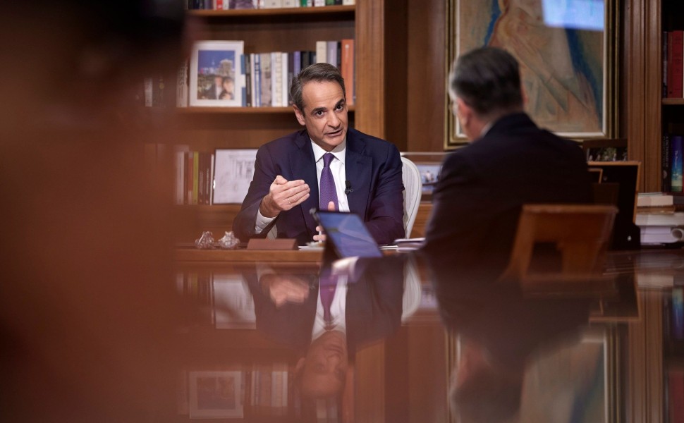 Ο Κυριάκος Μητσοτάκης στη συνέντευξή του στην ΕΡΤ / Γραφείο Τύπου Πρωθυπουργού
