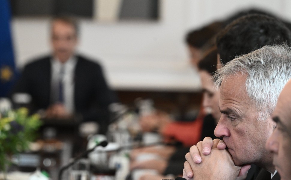 Ο Μάκης Βορίδης στο σημερινό Υπουργικό Συμβούλιο που έγινε υπό την προεδρία του Κυριάκου Μητσοτάκη (φωτο: Eurokinissi)