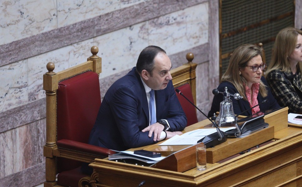 Ο Γιάννης Πλακιωτάκης στη Βουλή / πηγή: Eurokinissi