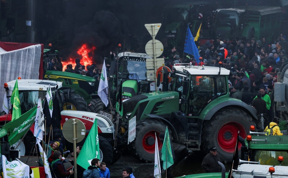 Αγροτικές κινητοποιήσεις στις Βρυξέλλες / Reuters