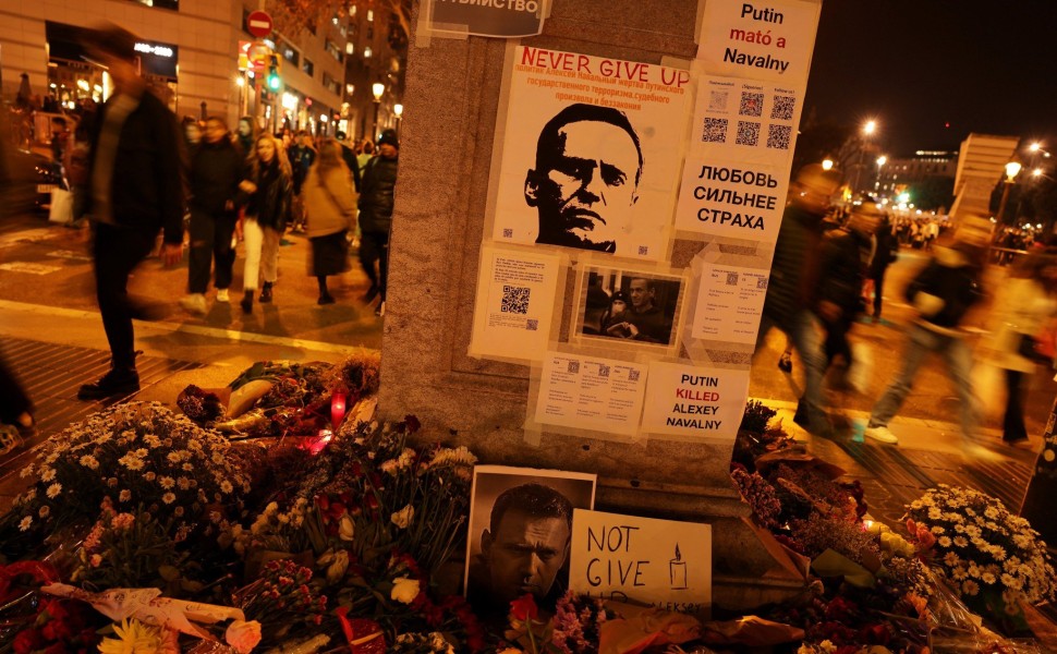 Μνημείο για τον Αλεξέι Ναβάλνι στη Βαρκελώνη / Reuters