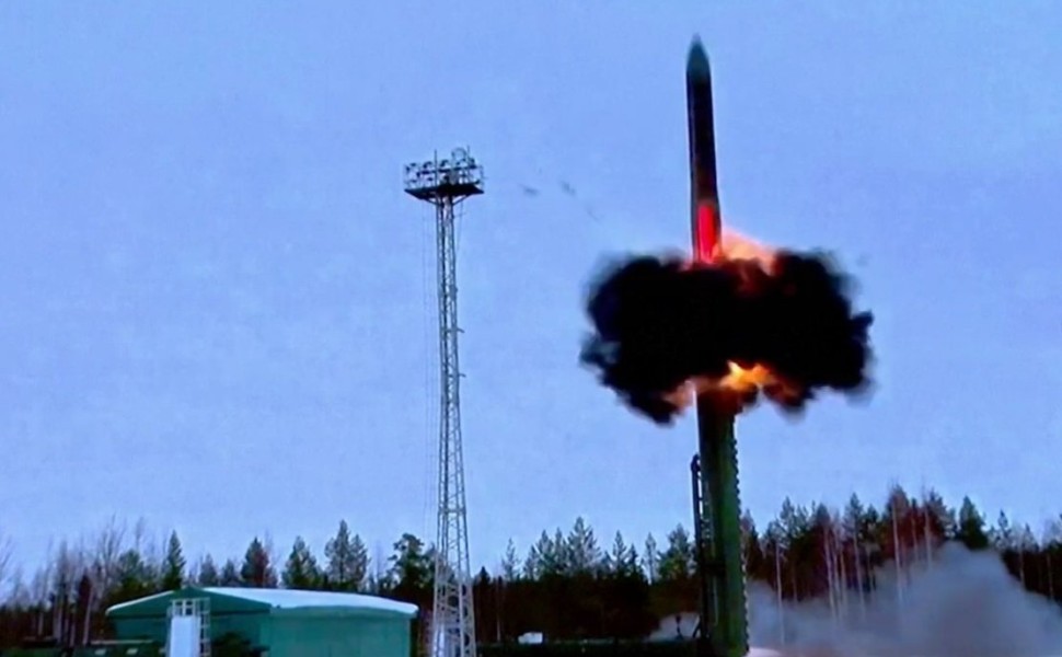 Δοκιμή πυρηνικού διηπειρωτικού βαλλιστικού πυραύλου από τη Ρωσία/screenshot Reuters