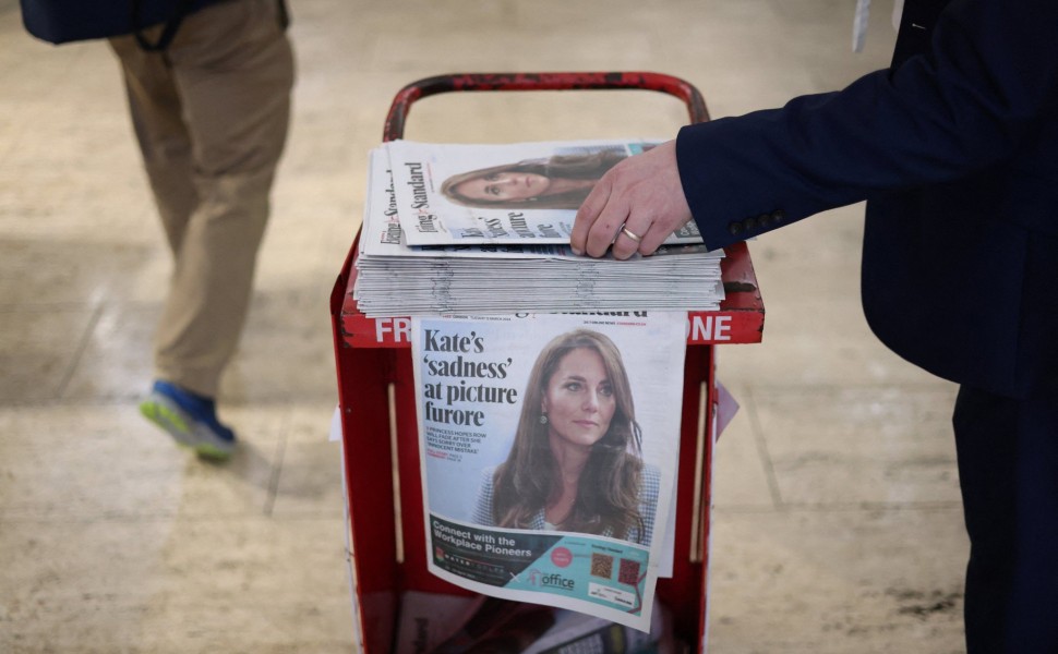 Εφημερίδα έχει πρωτοσέλιδο την πριγκίπισσα της Ουαλίας Κάθριν / Reuters