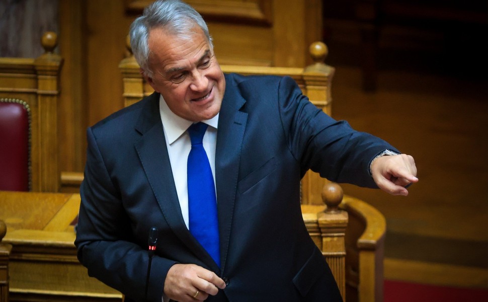 Κλίμα πόλωσης στη Βουλή πριν καν κατατεθεί η πρόταση δυσπιστίας - Ο υπουργός Επικρατείας Μάκης Βορίδης / Eurokinissi