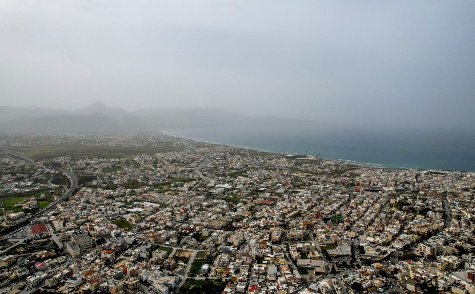 Αφρικανική σκόνη στην Κρήτη / Φωτ.: Eurokinissi