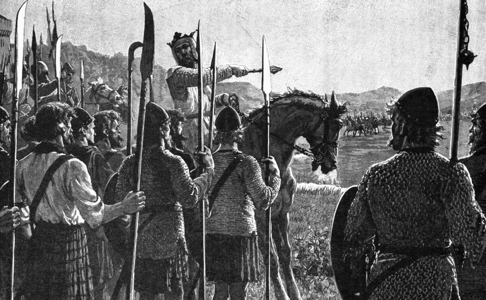 Ο Ρόμπερτ Μπρους μιλά στους Σκωτσέζους πολεμιστές πριν την ιστορική μάχη του Μπάνοκμπερν / Φωτ.: Wikipedia