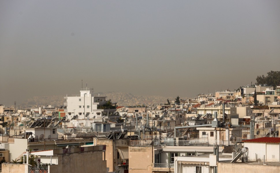Αφρικανική σκόνη σκεπάζει την Αθήνα / Eurokinissi