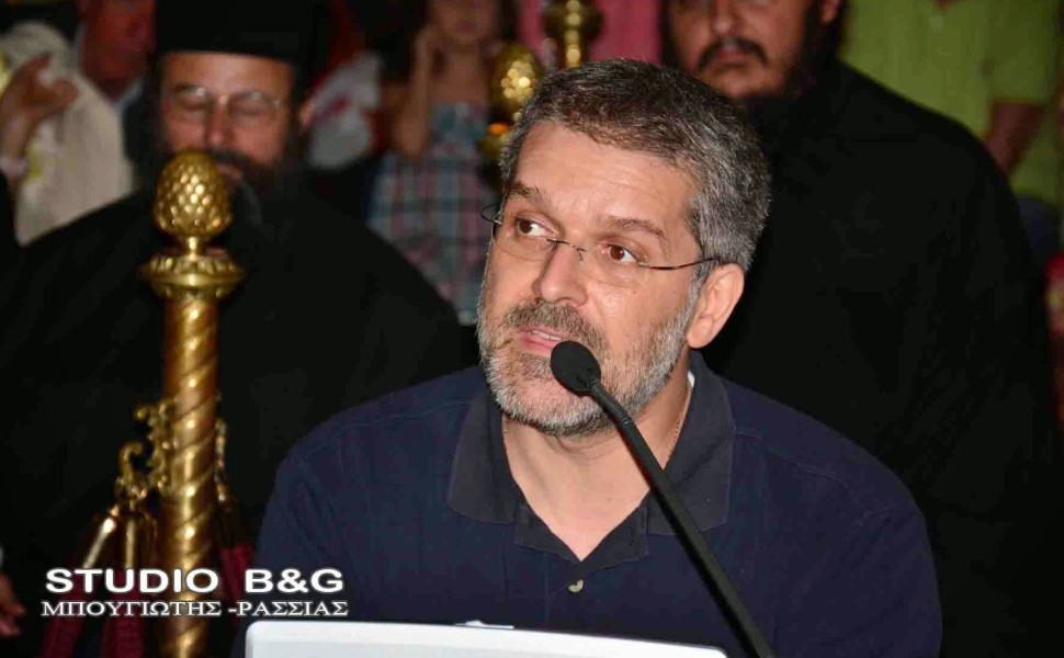 Ο Λυκούργος Μαρκούδης σε ομιλία του στο Ναύπλιο / Φωτ.: argolikeseidhseis.gr
