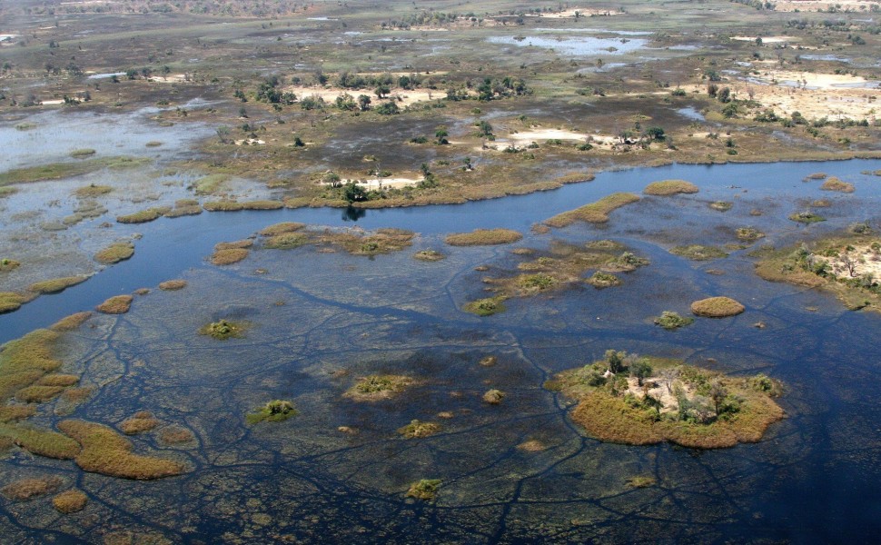 Γενική άποψη του Δέλτα Οκαβάνγκο, στη Μποτσουάνα (φωτο: ΑΠΕ-ΜΠΕ/EPA/GERNOT HENSEL)