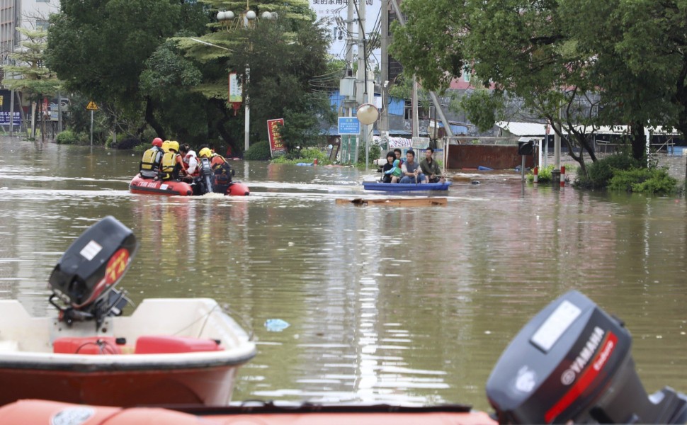 Πλημμύρες στη Νότια Κίνα EPA/XINHUA