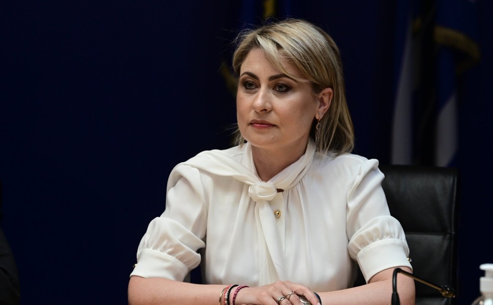 Η υφυπουργός Υποδομών και Μεταφορών, Χριστίνα Αλεξοπούλου / Eurokinissi