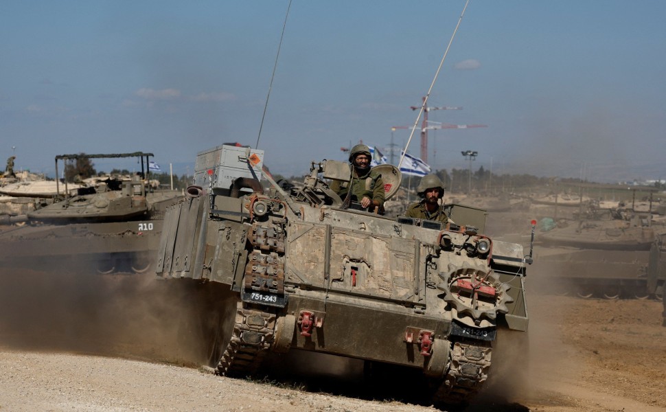 Σε εξέλιξη η επίθεση του Ισραήλ στη Ράφα. Φωτογραφία: Reuters