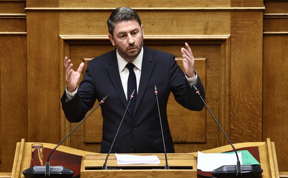 Ο Νίκος Ανδρουλάκης στο βήμα της Βουλής / Intime