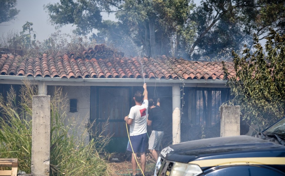 Πυρκαγιά ξέσπασε στο χωριό Νέα Σαμψουντα στην Πρέβεζα. Τρίτη 22 Αυγούστου 2023  (ΓΙΩΡΓΟΣ ΕΥΣΤΑΘΙΟΥ / EUROKINISSI)