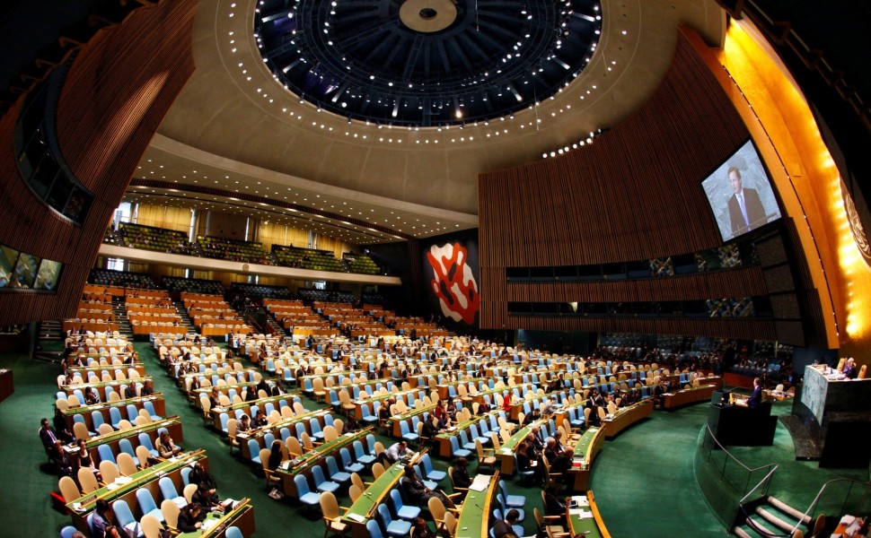 Αίθουσα της Γενικής Συνέλευσης στον ΟΗΕ / Reuters
