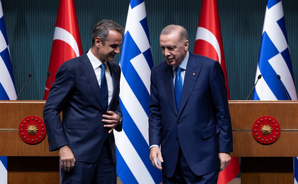 Κυριάκος Μητσοτάκης και Ταγίπ Ερντογάν μετά από τις δηλώσεις στην Άγκυρα / Reuters