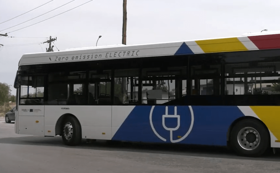 Δοκιμή ηλεκτρικού λεωφορείου στη Θεσσαλονίκη. Πηγή: Youtube ΟΑΣΘ (ενημέρωση)