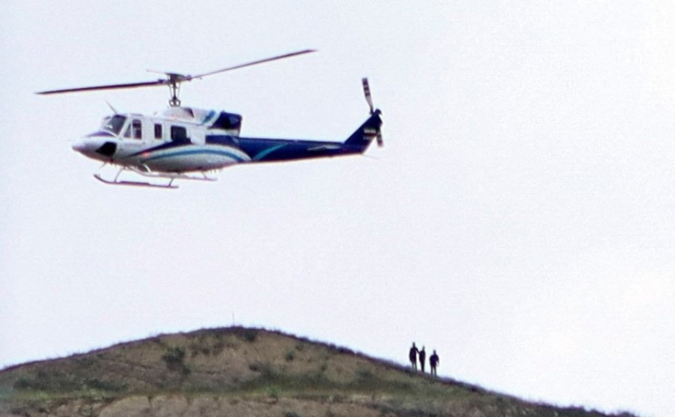 Το ελικόπτερο που μετέφερε τον Ιρανό πρόεδρο / Reuters