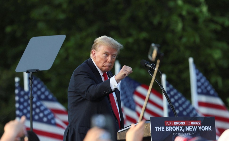 Ο Ντόναλντ Τραμπ στο Μπρονξ της Νέας Υόρκης / πηγή: Reuters