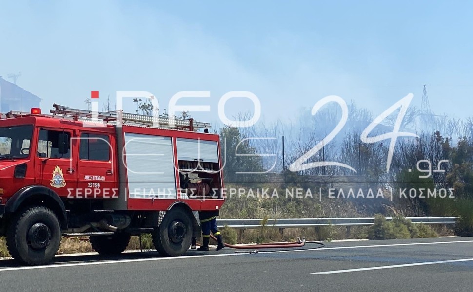 Φωτιά στη Νέα Αμφίπολη Σερρών/infonews24.gr