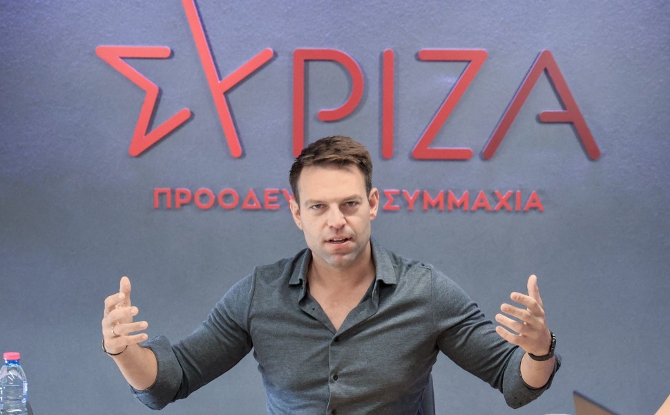 Ο Στέφανος Κασσελάκης στο Εκτελεστικό Γραφείο του ΣΥΡΙΖΑ / Eurokinissi