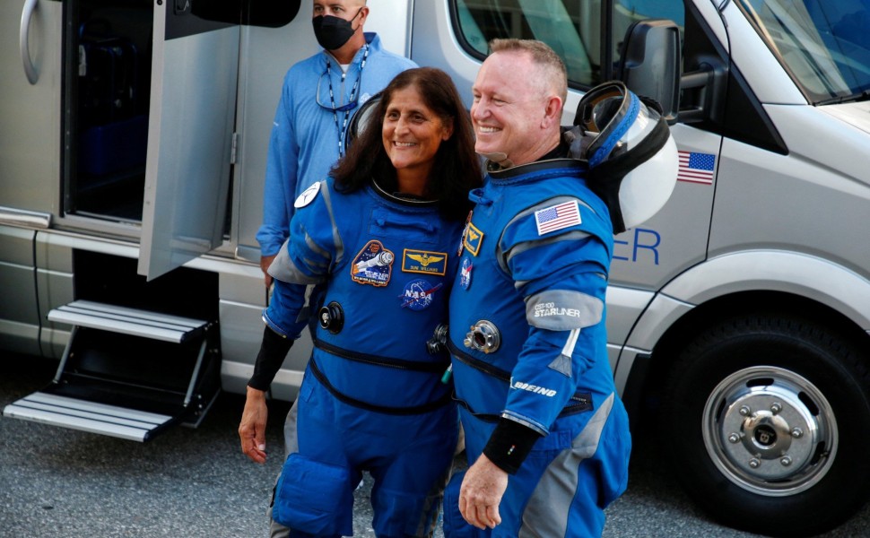 Οι εγκλωβισμένοι αστροναύτες του Starliner / πηγή: Reuters