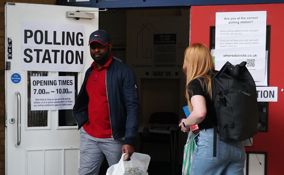 Voting in the UK General Election/EPA