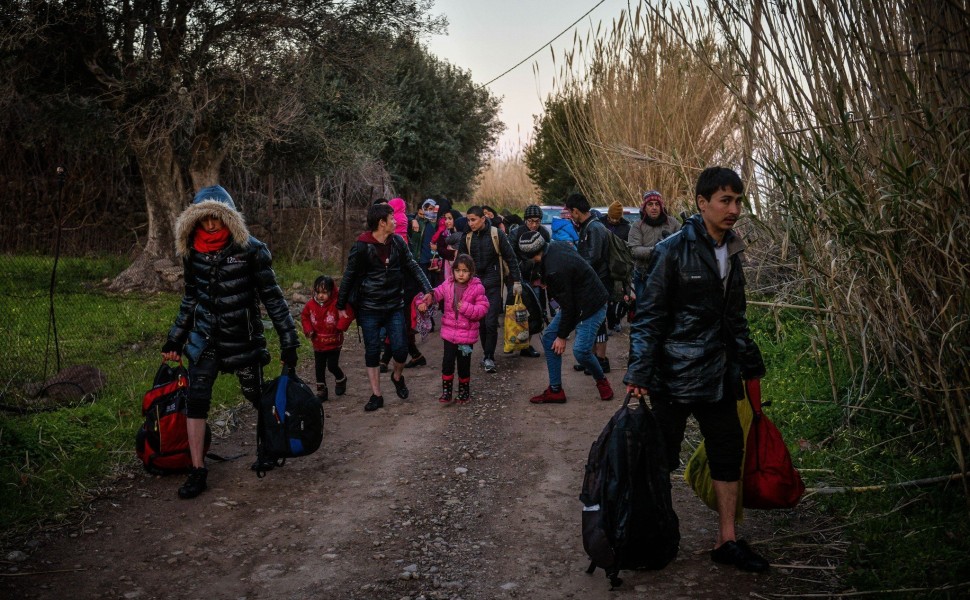 Μετανάστες στη Λέσβο / φωτ. αρχείου Eurokinissi