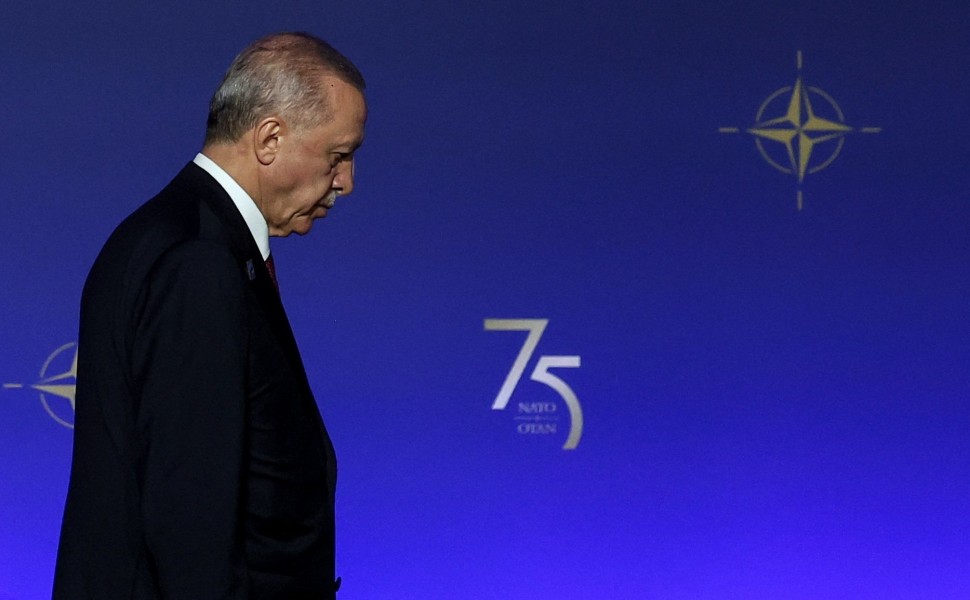 O Tαγίπ Ερντογάν στη τελευταία σύνοδο του ΝΑΤΟ / Reuters