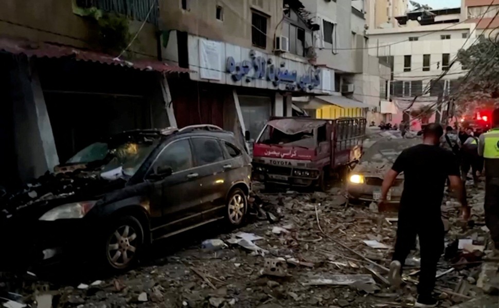 Ισραηλινό χτύπημα στην λιβανέζικη πρωτεύουσα Βηρυτό/ Reuters