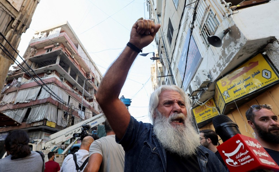 Χωρίς «ανάσα» οι ισραηλινές επιδορμές στην πρωτεύουσα του Λιβάνου με πάνω από 2.000 βλήματα / Reuters