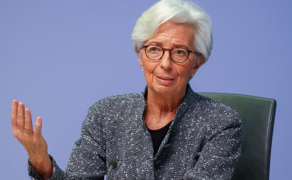 FILE PHOTO: European Central Bank (ECB) President Christine Lagarde gestures as she addresses a news conference on the outcome of the meeting of the Governing Council, in Frankfurt, Germany, March 12, 2020. REUTERS/Kai Pfaffenbach/File Photo