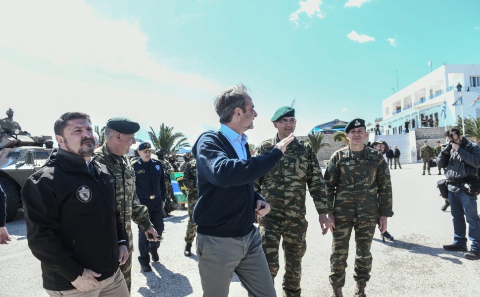 Επίσκεψη του Πρωθυπουργού Κυριάκου Μητσοτάκη στην Διοίκηση Υποβρυχίων Καταστροφών (ΔΥΚ) και το Κέντρο Εκπαίδευσης Ειδικών Δυνάμεων (ΚΕΕΔ), Τρίτη 18 Απριλίου 2023.
(ΤΑΤΙΑΝΑ ΜΠΟΛΑΡΗ/EUROKINISSI)